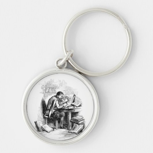 Antiek schrijver sleutelhanger (Voorkant)