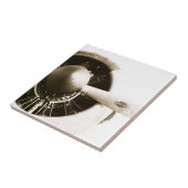 Antiek schroefvliegtuigpropeller keramische Tegel Tegeltje (Zijkant)