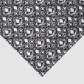 Antiek schuifbalpapier tissuepapier (Detail)