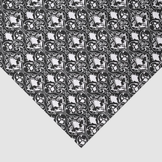 Antiek schuifbalpapier tissuepapier (Detail)