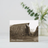 Antiek schuur in Missouri Briefkaart (Staand voorkant)