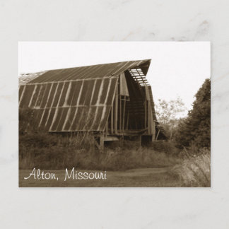 Antiek schuur in Missouri Briefkaart