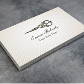 Antiek Scissor Hair Stylist Visitekaartje