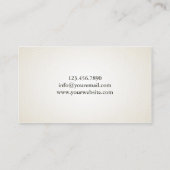 Antiek Scissor Hair Stylist  Visitekaartje (Achterkant)