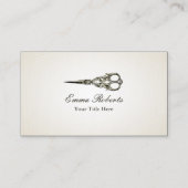 Antiek Scissor Hair Stylist  Visitekaartje (Voorkant)