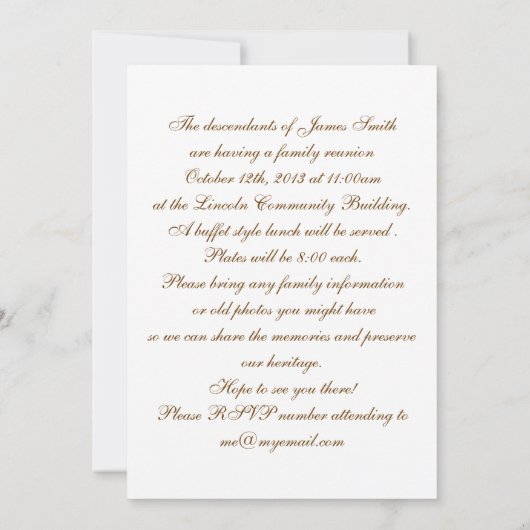 Antiek Scroll Reunion Aankondiging (Achterkant)