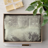  Antiek Sepia Beige Black — Muziek Tissuepapier (Geschenk)