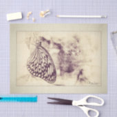  Antiek Sepia Butterfly Ontvlechting kunst Tissuepapier (Craft)