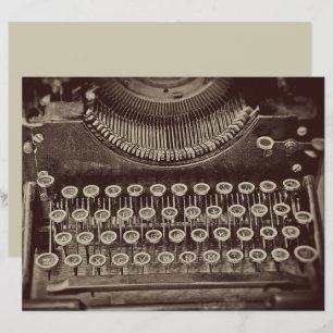 Antiek Sepia Tone Typewriter Decoupage