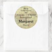 Antiek Shabby Family Tree Sticker (Tas)