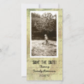 Antiek Shabby Photo Save the Date Photo Cards (Voorkant)