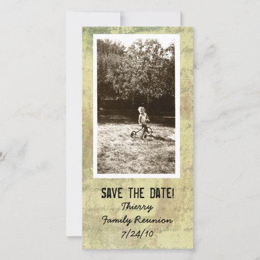 Antiek Shabby Photo Save the Date Photo Cards (Voorkant)