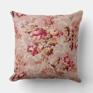Antiek Shabby: Prachtig bloempatroon  Kussen