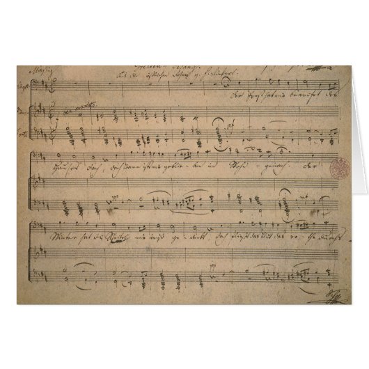 Antiek Sheet Music, Song of the Old Man, 1822 (Voorkant Horizontaal)