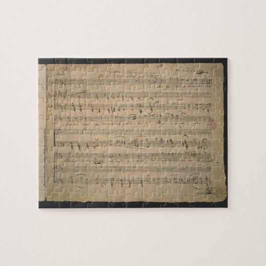 Antiek Sheet Music, Song of the Old Man, 1822 Legpuzzel (Horizontaal)