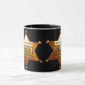 Antiek Sheriff's Badge Mok (Midden)