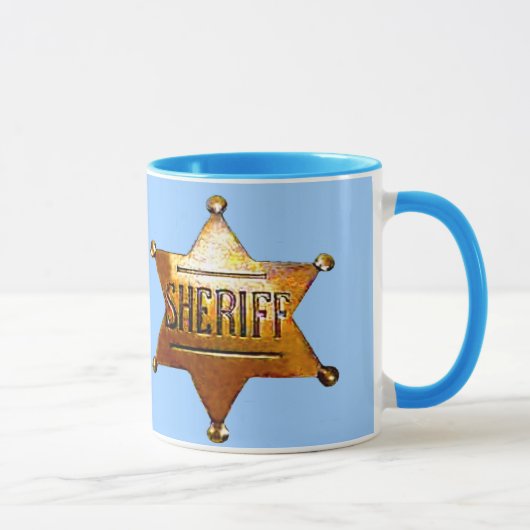 Antiek Sheriff's Badge Mok (Rechts)