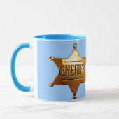Antiek Sheriff's Badge Mok (Links)