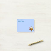 Antiek Sheriff's Badge Post-it® Notes (Op bureau)