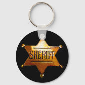 Antiek Sheriff's Badge Sleutelhanger (Voorkant)