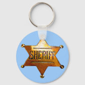 Antiek Sheriff's Badge Sleutelhanger (Voorkant)