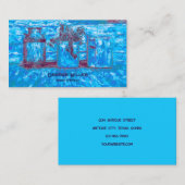  Antiek Shop Blue Art Rustieke Jugs Visitekaartje (Voorkant / Achterkant)