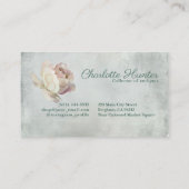 Antiek Shop Ivoren theepot & Engelse rozen Visitekaartje (Achterkant)