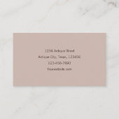 Antiek Shop Rustiek Land Bloemen Fiets Visitekaartje (Achterkant)