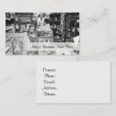 Antiek Shop Zwart-wit Visitekaartjes (Voorkant / Achterkant)