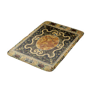 Antiek sierlijke Italiaans edelsteenpatroon Badmat