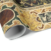 Antiek sierlijke Italiaans edelsteenpatroon Cadeaupapier (Rol Hoek)