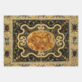 Antiek sierlijke Italiaans edelsteenpatroon Inpakpapier Vel (Voorkant 3)