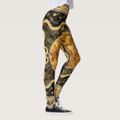 Antiek sierlijke Italiaans edelsteenpatroon Leggings (Rechts)