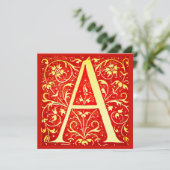 Antiek siermonogram - hoofdletter A (Staand voorkant)