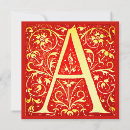 Antiek siermonogram - hoofdletter A