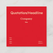 Antiek siermonogram - hoofdletter A Vierkante Visitekaartje (Achterkant)