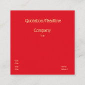 Antiek siermonogram - kapitaal T Vierkante Visitekaartje (Achterkant)