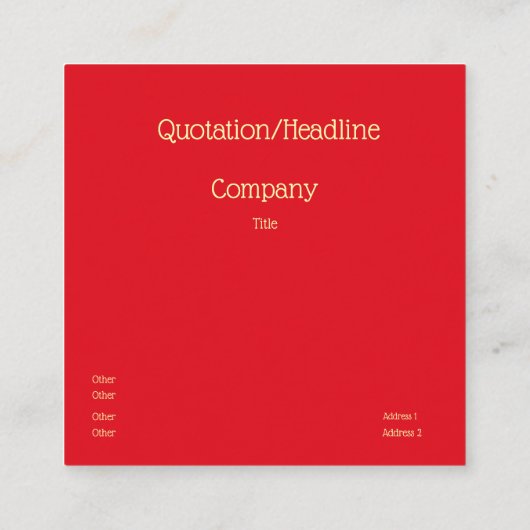 Antiek siermonogram - kapitaal T Vierkante Visitekaartje (Achterkant)