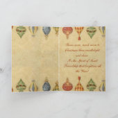 Antiek sierplanten feestdagen kaart (Binnen)