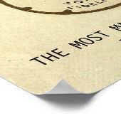 Antiek sierstenen  afdrukken Poster (Hoek)