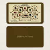  Antiek sierstenen Visitekaartje (Voorkant /achterkant)