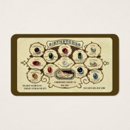  Antiek sierstenen Visitekaartje