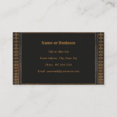 Antiek sierstijl met je Initiaal(s) Visitekaartje (Achterkant)