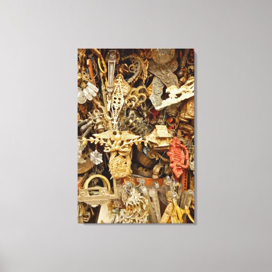 Antiek siervoorwerpen canvas afdruk (Voorkant)