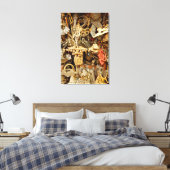 Antiek siervoorwerpen canvas afdruk (Insitu (Slaapkamer))