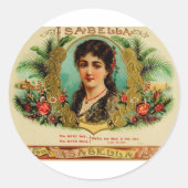 Antiek sigarendoos Etiket Isabella (L11) (Voorkant)