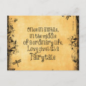  Antiek Sinaasappel met Love Quote Briefkaart (Voorkant)