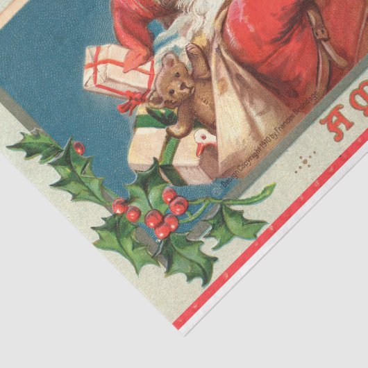  Antiek Sinterklaas Kerstmis Decoupage Tissuepapier (Detail)