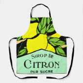 Antiek Sirop de Citron Lemons Adverteren Poster Schort (Voorkant)