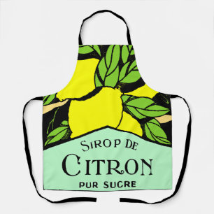 Antiek Sirop de Citron Lemons Adverteren Poster Schort